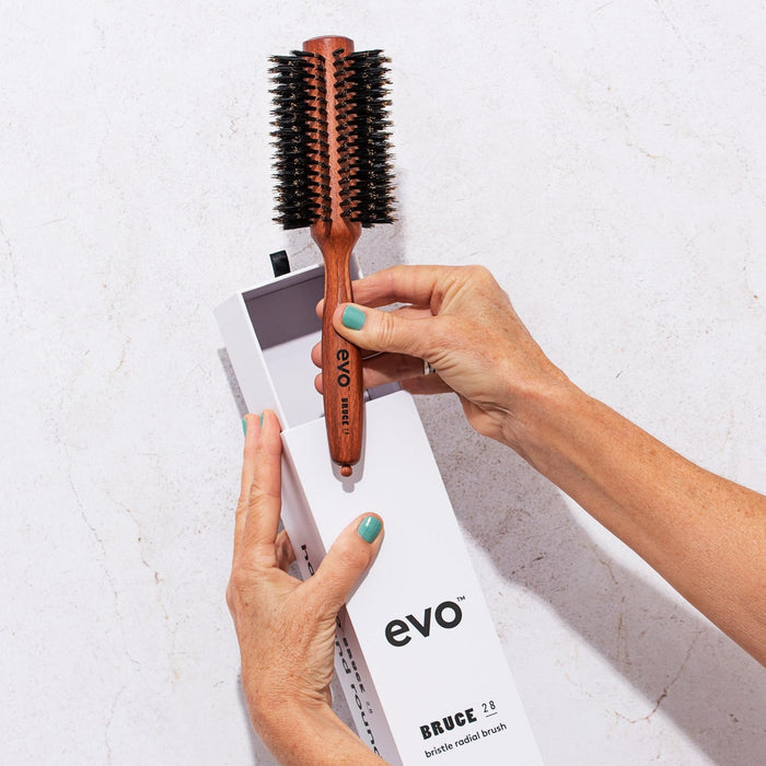 Evo Bruce Natural Bristle Radial Brush 28mm