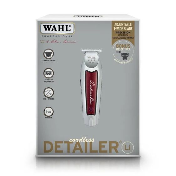 Wahl Cordless Detailer Li Trimmer T-Wide