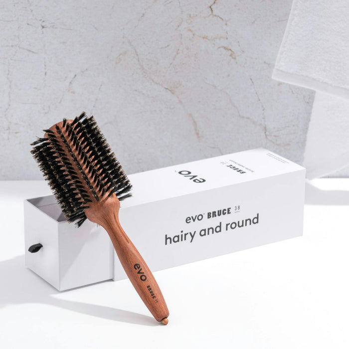 Evo Bruce Natural Bristle Radial Brush 38mm