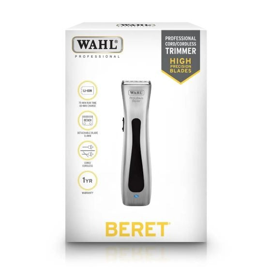 Wahl Beret Pro Lithium Hair Trimmer - Silver