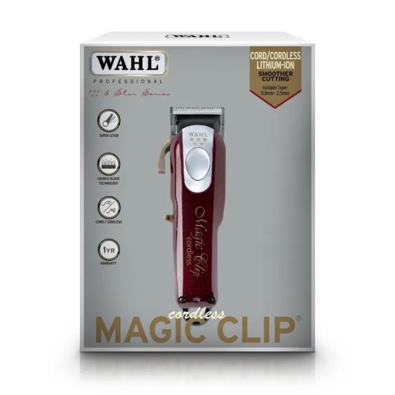 Wahl Magic Clip Cordless Clipper - Burgundy