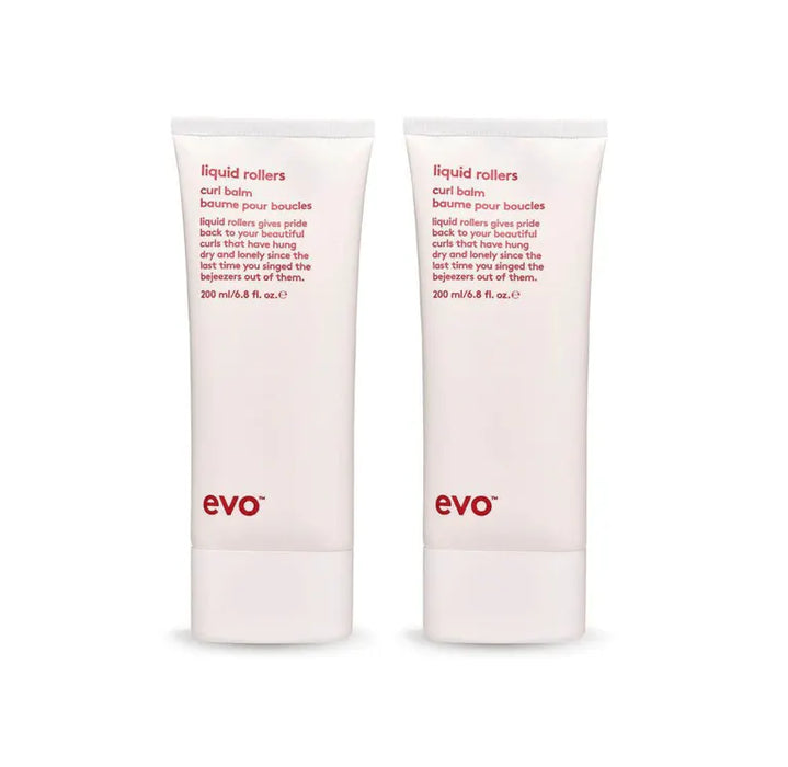 Evo Liquid Rollers Curl Balm 200ml Duo Bundle