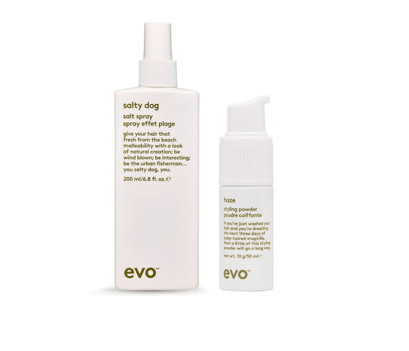 Evo Salty Dog Salty Spray and Haze Styling Powder Duo Bundle