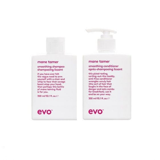 Evo Mane Tamer Smoothing Shampoo and Conditioner 300ml Bundle