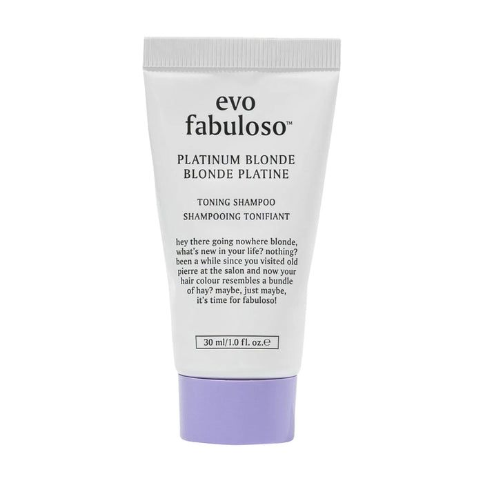 Evo Fabuloso Platinum Blonde Toning Shampoo 30ml