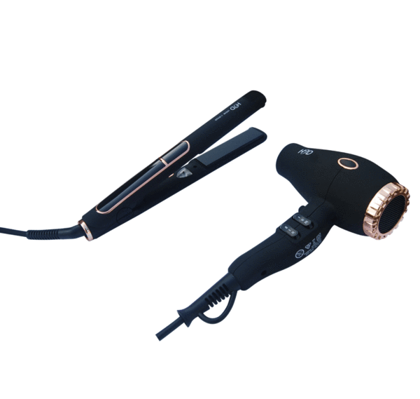 H2D Linear II Max Duo Black Straightener and Hair Dryer Set