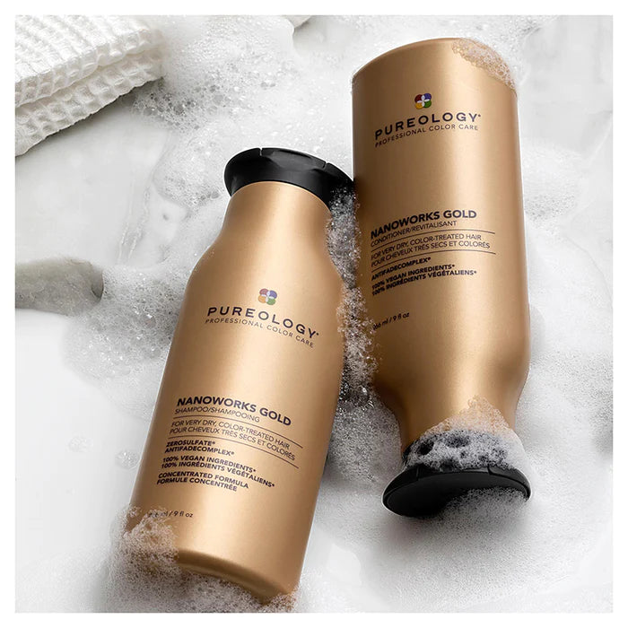 Pureology Nanoworks Gold Shampoo & Conditioner 266ml Duo