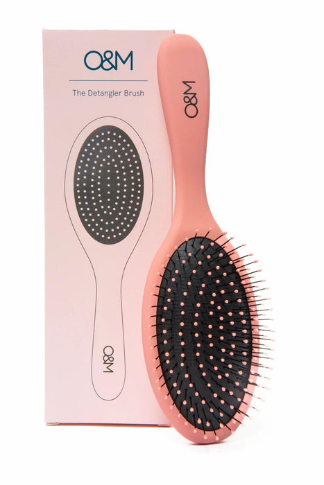 O&M Detangler Brush Pink