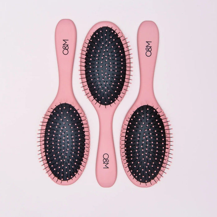 O&M Detangler Brush Pink