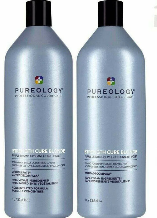 Pureology Strength Cure Blonde Shampoo & Conditioner 1L Duo