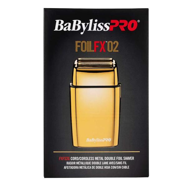 BaBylissPRO FoilFX02 Gold Double Foil Shaver  - Cordless/Corded