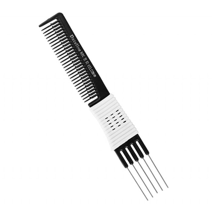 Dateline Professional Black Celcon MKIIR Teasing Comb - 19cm