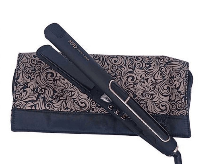H2D Linear 11 MATTE Black and Rose Gold Hair Straightener Troya
