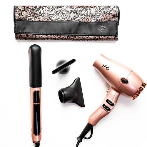 H2D Linear II Max Duo Rose Gold Straightener and Hair Dryer Set