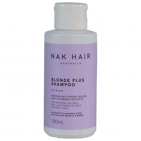 NAK Blonde Plus Shampoo 100ml Travel Size