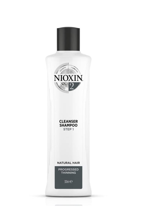 Nioxin System 2 Cleanser Shampoo for Natural Hair with Progressed Thinning, 300ml