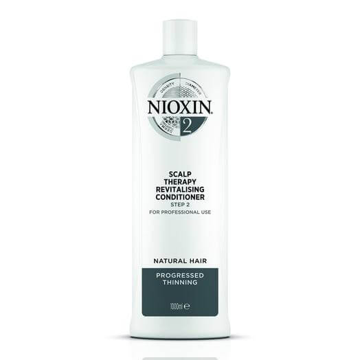 Nioxin System 2 Scalp Therapy Revitalising Conditioner for Natural Hair with Progressed Thinning, 1L