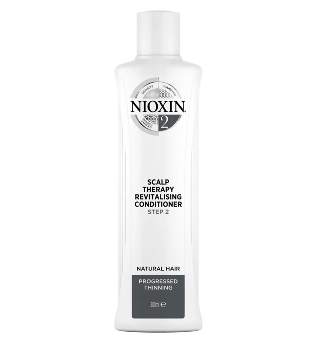 Nioxin System 2 Scalp Therapy Revitalizing Conditioner for Natural Hair with Progressed Thinning, 300ml