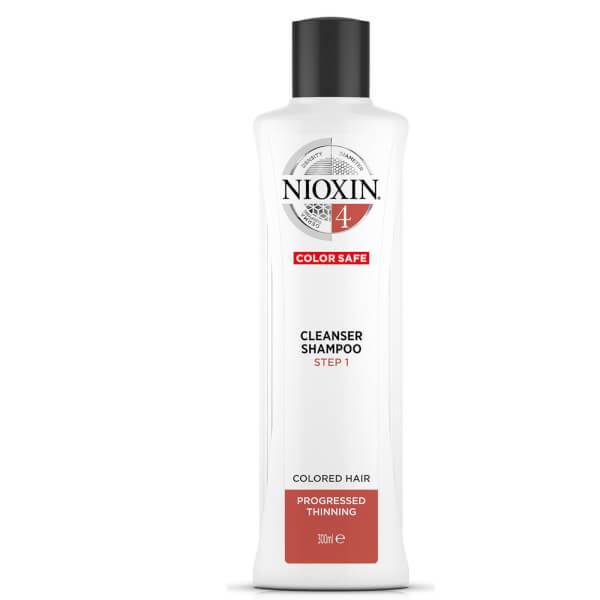 Nioxin System 4 Cleanser Shampoo for Coloured Hair with Progressed Thinning, 300ml