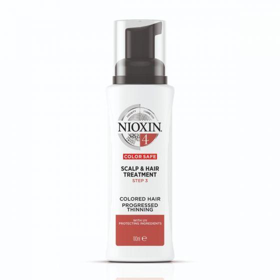Nioxin System 4 Scalp and Hair Treatment for Coloured Hair with Progressed Thinning, 100ml
