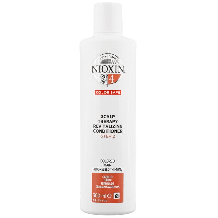 Nioxin System 4 Scalp Therapy Revitalizing Conditioner for Coloured Hair with Progressed Thinning, 300ml
