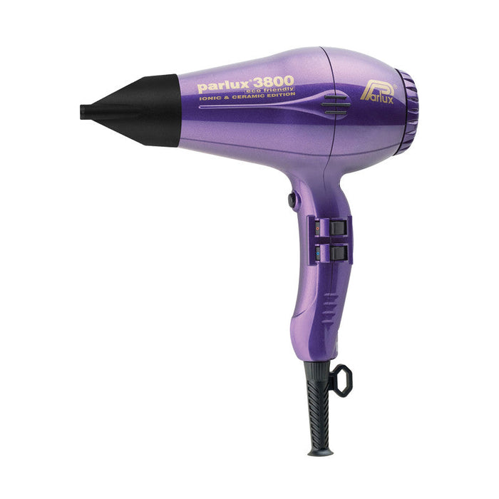 Parlux 3800 Eco Friendly Ceramic and Ionic 2100W Hair Dryer - Purple