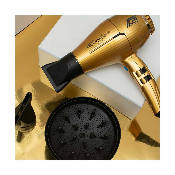 Parlux Alyon 2250 Air Ionizer Tech Hair Dryer And Diffuser - Gold