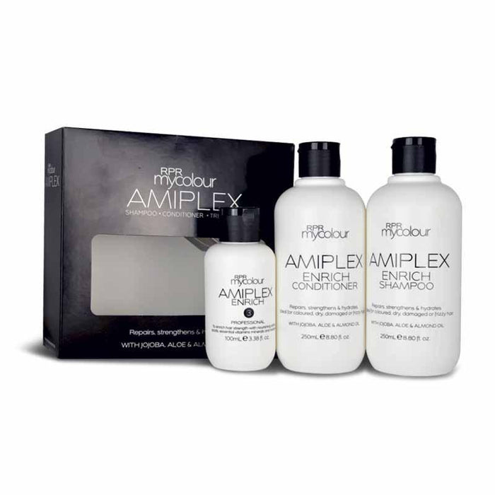 Amiplex Enrich Shampoo, Conditioner, and Treatment Kit