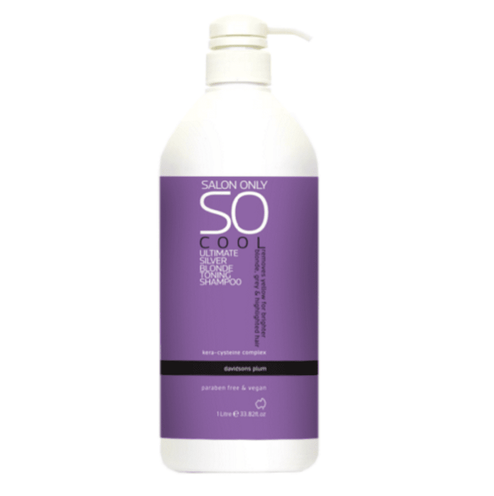 Salon Only Cool Ultimate Silver Blonde Toning Shampoo 1000ml
