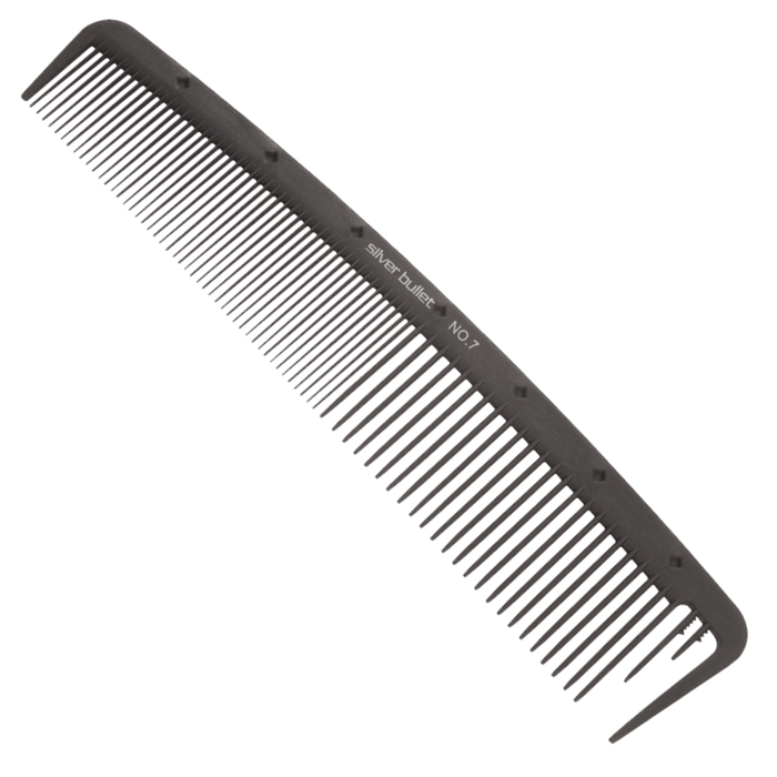 Silver Bullet Carbon Basin Hair Comb 20.3cm Black