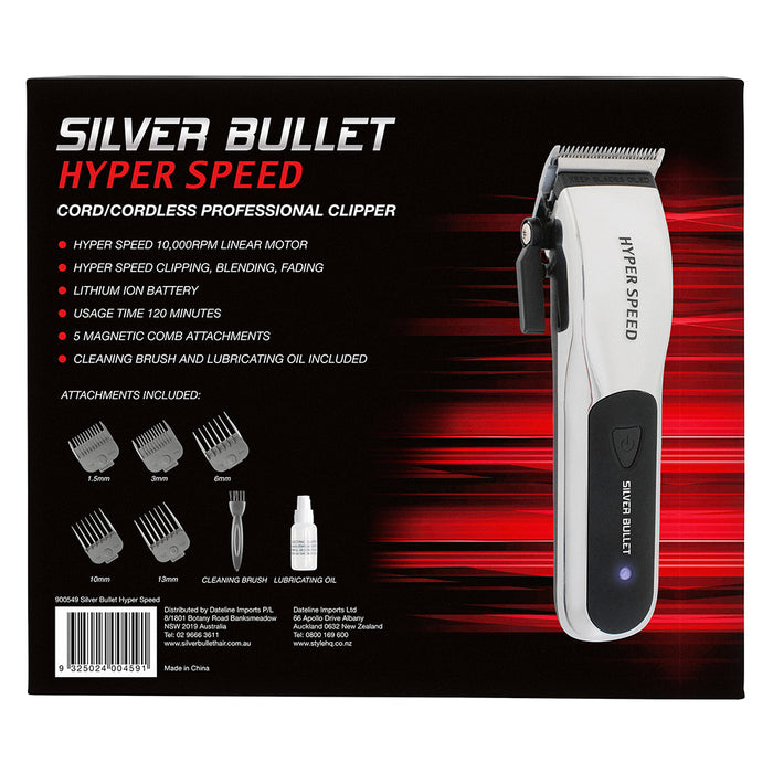Silver Bullet Hyper Speed Cordless Hair Clipper