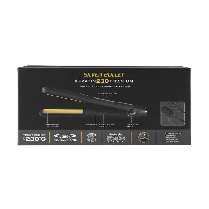 Silver Bullet Keratin 230 Gold Titanium Hair Straightener